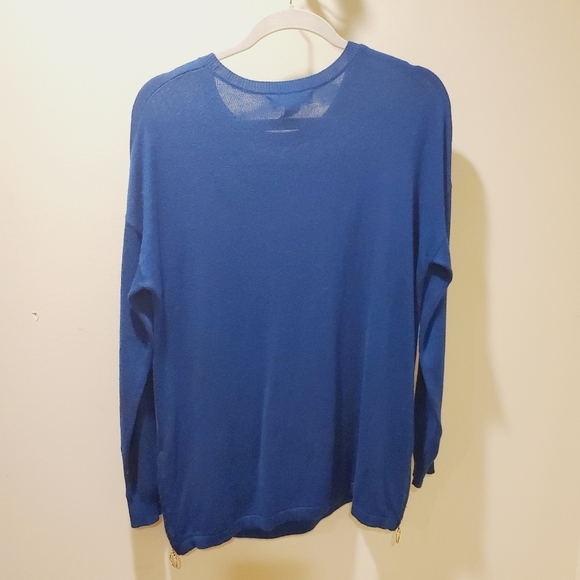 Joan Vass New York women's blue sweater size S - Picture 3 of 8